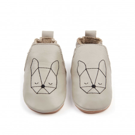 DUBI | Pale Grey Leather / Bunny